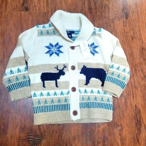 NWT Baby Boy's Baby GAP button sweater size 18-24 months